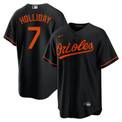 Alternative view of Jackson Holliday Baltimore Orioles Black Alternate Jersey - All Stitched