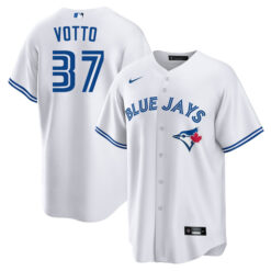 Alternative view of Joey Votto Toronto Blue Jays White Jersey - All Stitched