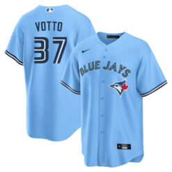 Alternative view of Joey Votto Toronto Blue Jays Powder Blue Jersey - All Stitched