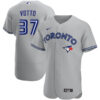 Joey Votto Toronto Blue Jays Gray Jersey - All Stitched