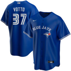 Alternative view of Joey Votto Toronto Blue Jays Royal Jersey - All Stitched