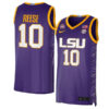 Angel Reese LSU Tigers College Basketball Purple Jersey - All Stitched