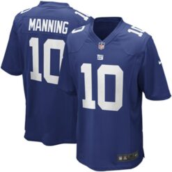 Eli Manning New York Giants Royal Blue Game Jersey - All Stitched
