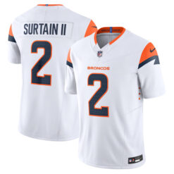 Patrick Surtain II Denver Broncos White Vapor F.U.S.E Limited Jersey - All Stitched