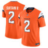 Patrick Surtain II Denver Broncos Orange Vapor F.U.S.E Limited Jersey - All Stitched