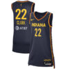 caitlin clark indiana fever game jersey in nay and white