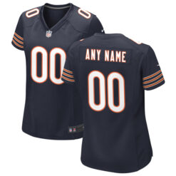 Alternative view of Chicago Bears Navy Game Custom Jersey - All Stitched