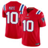 Drake Maye New England Patriots Red Vapor F.U.S.E Limited Jersey - All Stitched