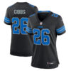 Women's Jahmyr Gibbs Detroit Lions Black Game Stitched Jersey