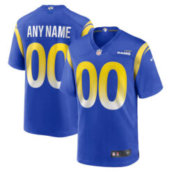 Custom Los Angeles Rams Royal Blue Home Game Jersey - All Stitched
