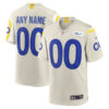 Custom Los Angeles Rams Bone Alternate Game Jersey - All Stitched