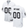 Las Vegas Raiders White Game Custom Stitched Jersey