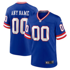 New York Giants Royal Classic Custom Game Jersey - All Stitched