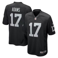 Davante Adams Las Vegas Raiders Black Game Jersey - All Stitched