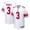 Deonte Banks New York Giants White Game Stitched Jersey