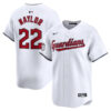 Josh Naylor Cleveland Guardians White Stitched Limited Jersey