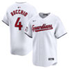 Brayan Rocchio Cleveland Guardians White Stitched Limited Jersey