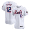 Francisco Lindor New York Mets White Elite Jersey - All Stitched