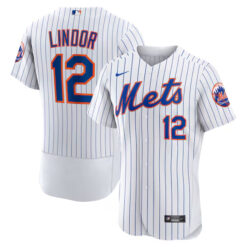 Francisco Lindor New York Mets White Home Jersey - All Stitched