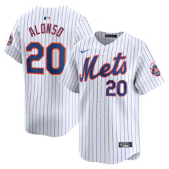 Pete Alonso New York Mets White Limited Jersey - All Stitched