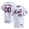 New York Mets White Stitched Limited Custom Jersey