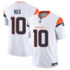 bo nix denver broncos vapor fuse limited jersey white
