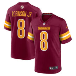 brian robinson jr washington commanders game jersey all stitched burgundy