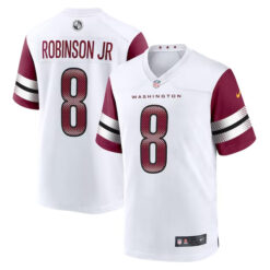 brian robinson jr washington commanders game jersey all stitched white