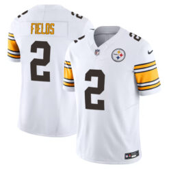Justin Fields Pittsburgh Steelers White Vapor F.U.S.E Limited Jersey - All Stitched