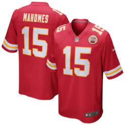Alternative view of Patrick Mahomes Kansas City Chiefs Red Game Jersey - All Stitched