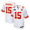 Patrick Mahomes Kansas City Chiefs White Game Jersey - All Stitched