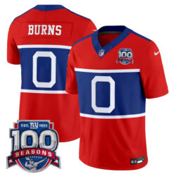 Brian Burns New York Giants 100th Season Stitched Jersey