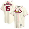 Tim McCarver St. Louis Cardinals Cream Stitched Jersey