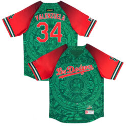 Fernando Valenzuela Los Angeles Dodgers 2024 Mexican Heritage Jersey – All Stitched