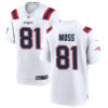 Randy Moss New England Patriots Game Stitched Jersey - White