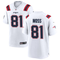 Randy Moss New England Patriots Game Stitched Jersey - White