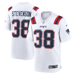 Rhamondre Stevenson New England Patriots Game Stitched Jersey - White