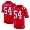 Tedy Bruschi New England Patriots Game Stitched Jersey - Red