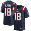 Matthew Slater New England Patriots Game Stitched Jersey - Navy