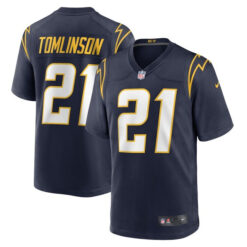 LaDainian Tomlinson 21 Los Angeles Chargers Stitched Jersey - Navy