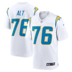 Joe Alt 76 Los Angeles Chargers Stitched Jersey - White