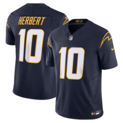 Justin Herbert Los Angeles Chargers Stitched Vapor F.U.S.E Limited Jersey - Navy