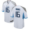 treylon burks tennessee titans white game jersey stitched