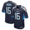 treylon burks tennessee titans navy game jersey stitched