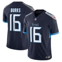 treylon burks tennessee titans navy vapor f.u.s.e limited jersey stitched