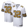 tyrann mathieu new orleans saints white color rush game jersey stitched