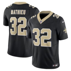 tyrann mathieu new orleans saints black vapor f.u.s.e limited jersey stitched