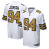 cameron jordan new orleans saints white colot rush game jersey stitched
