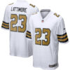 marshon lattimore new orleans saints color rush white game jersey stitched