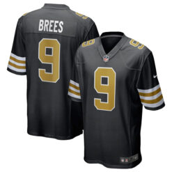 Drew Brees New Orleans Saints Stitched Alternate Game Jersey - Black